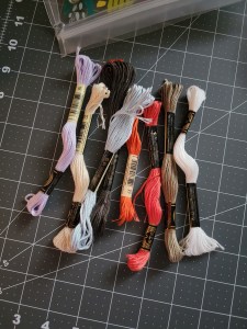 Skeins of floss